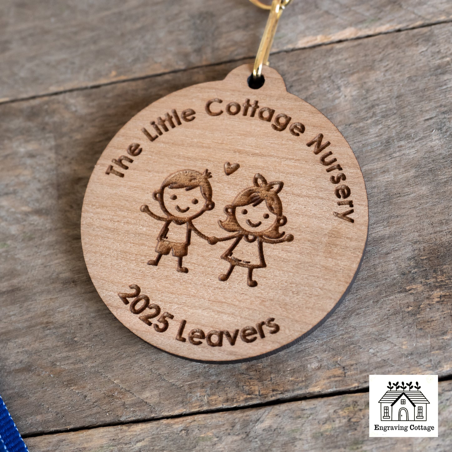 Wooden School Leavers Medals Gift Keepsake Idea 55mm Complete With Ribbon Eco No Waste Sustainable Awards Nursery Pre School Medal Present