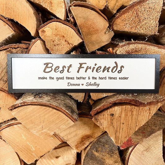 Best Friend Gift Wooden Sign For Home Cute Small Bestie Present Idea