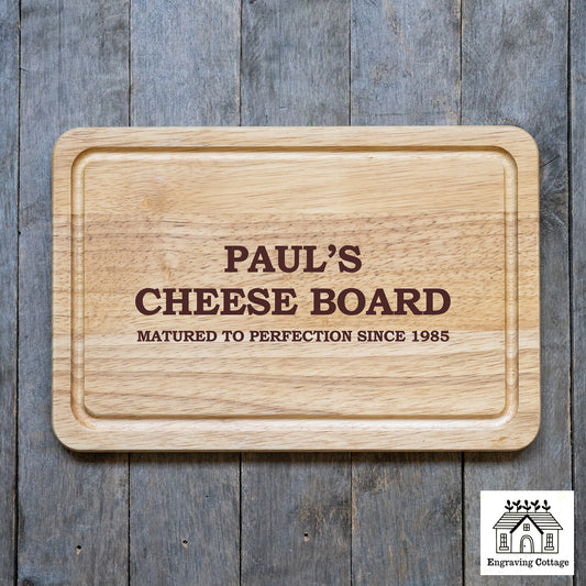 Wooden Cheese Board Gift For Him, Christmas Gift, Birthday Gift, Housewarming Present
