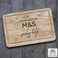 Off My T*ts On M&S Picky Bits Chopping Board Funny Foodie Gift, Charcuterie / Cheese Board For Girlfriend, Boyfriend, Friend, Christmas