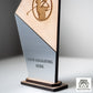 Wooden Golf Trophy Award With Logo & Wording For Golf Clubs, Golf Tournament, Corporate Awards