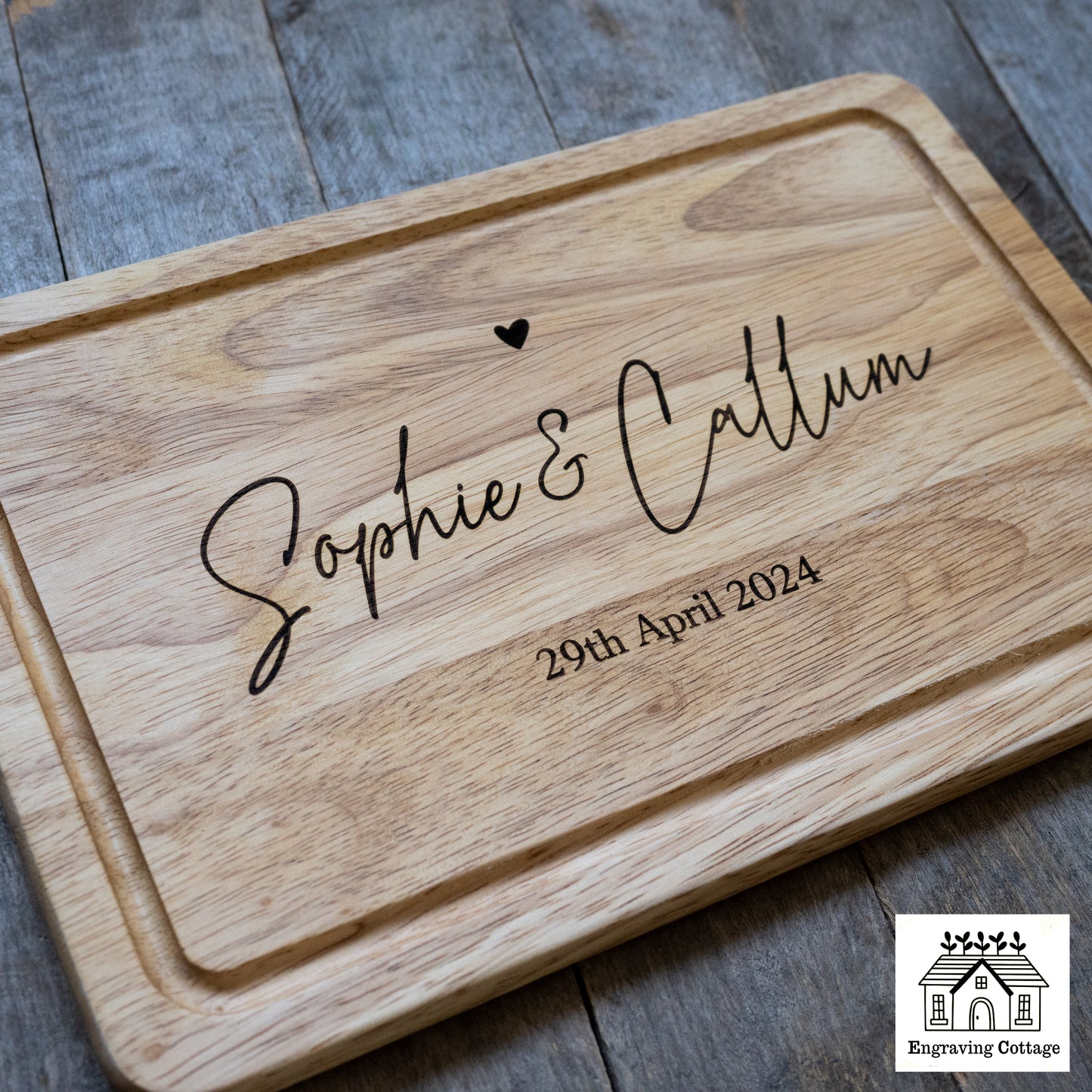 Personalised Chopping Board For Couples, Gift For Couples, Christmas, Wedding, Engagement, Housewarming Present