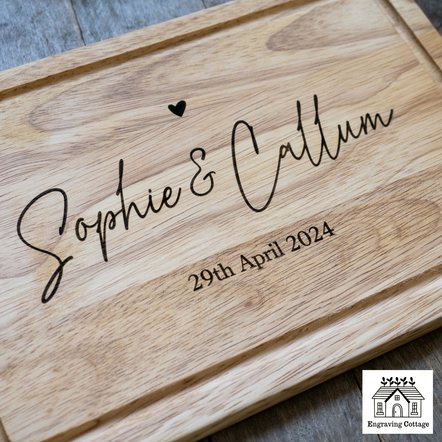 Personalised Chopping Board For Couples, Gift For Couples, Christmas, Wedding, Engagement, Housewarming Present
