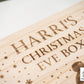 Luxury Engraved Christmas Eve Box Children's Gift Ready To Fill Stocking Filler With Snowman Design