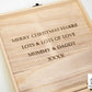 Luxury Engraved Christmas Eve Box Children's Gift Ready To Fill Stocking Filler With Snowman Design