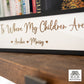 Framed Home Is Where My Children Are Painted Wooden Sign For Home Cute Small Family Sign