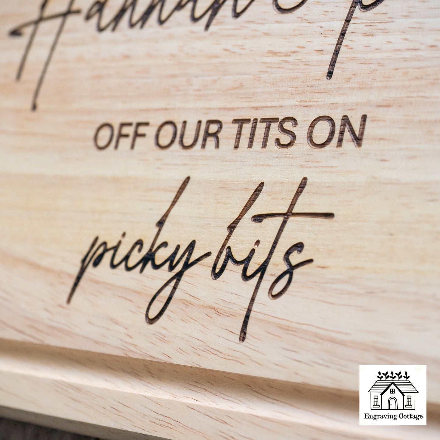 Picky Bits Personalised Chopping Board Funny Gift, Cheese / Charcuterie Board Valentines / Anniversary Foodie Couples Present