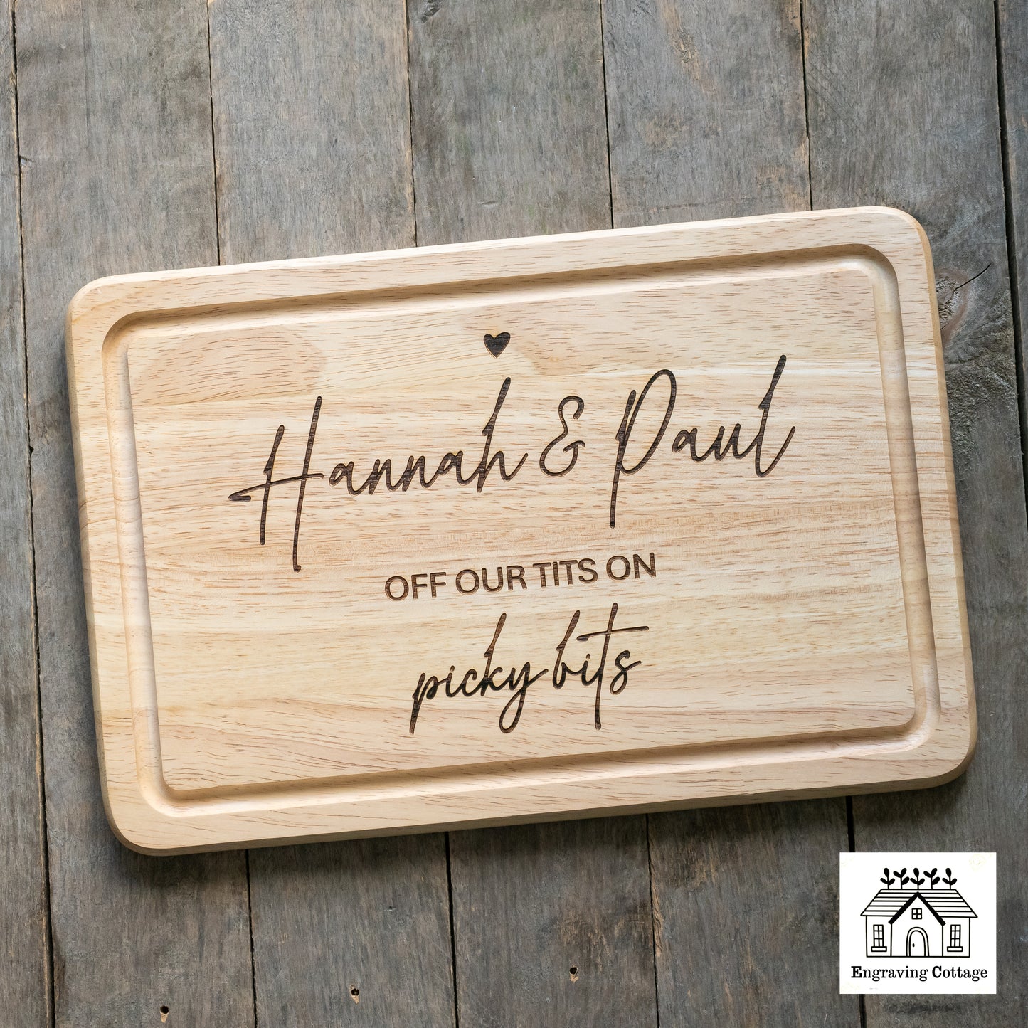 Picky Bits Personalised Chopping Board Funny Gift, Cheese / Charcuterie Board Valentines / Anniversary Foodie Couples Present