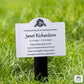 Engraved Memorial Plaque Grave / Tree Marker
