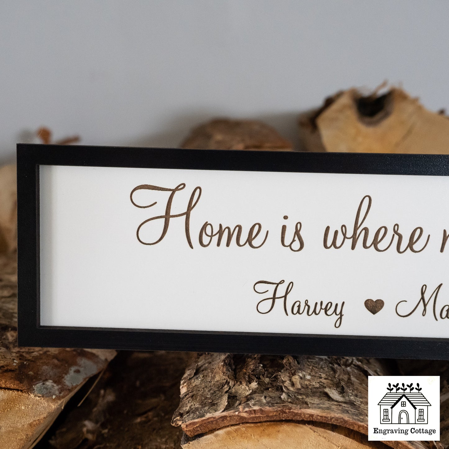 Home Is Where My Boys Are Wooden Sign For Home Cute Small Family Sign Gift