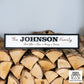 Large Wooden 3D Family Sign For Home Family Last Name Sign Gift White Wood Finish With Black Frame Farm House Style Sign